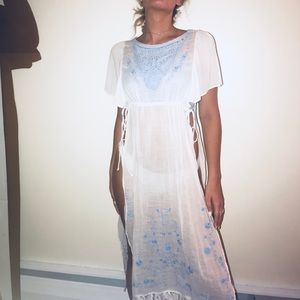 Free People Embroidered Tunic Top